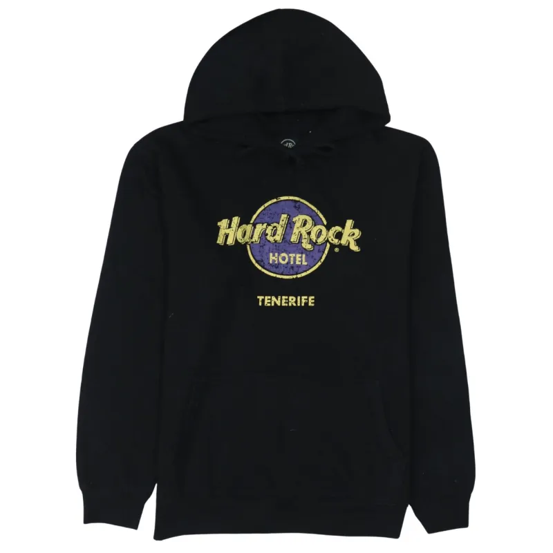 Hard Rock Cafe 90's Spellout Pullover Hoodie Large Black sold by Vintage Club