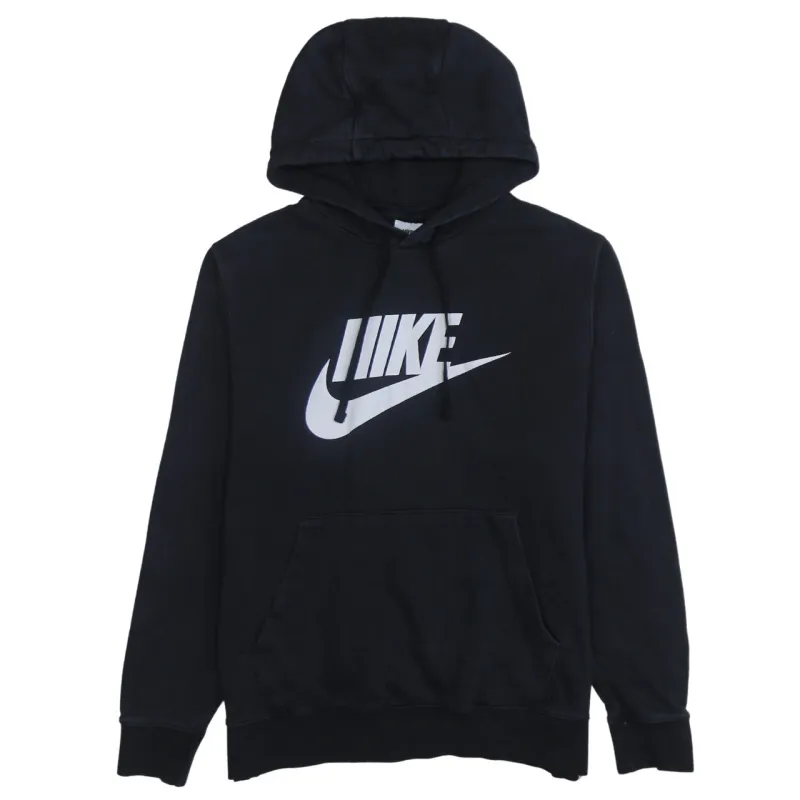 Nike 90's Center Middle Swoosh Pullover Hoodie Large Black sold by Vintage Club