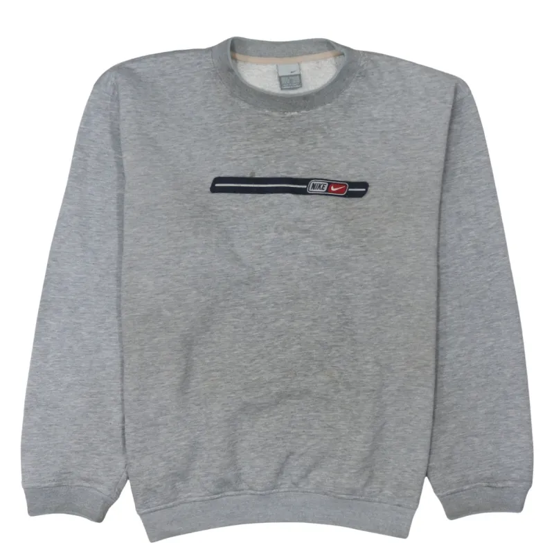 Nike 90's Swoosh Crew Neck Sweatshirt XLarge Grey sold by Vintage Club