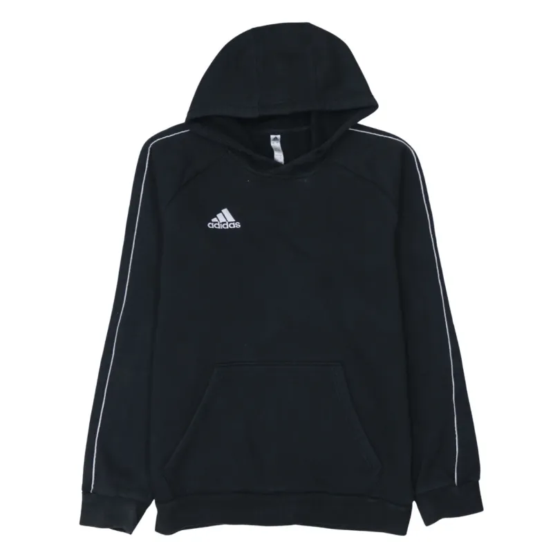 Adidas 90's Drawstring Pockets Pullover Hoodie Medium Black made by Adidas