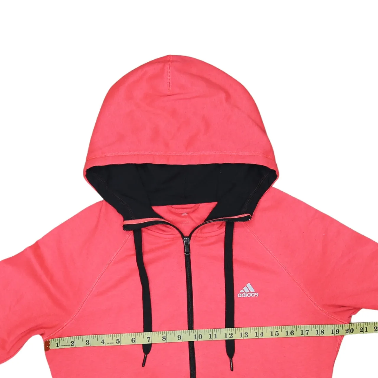 Adidas 90's Lightweight Full Zip Up Hoodie Small Pink sold by Vintage Club product image thumbnail 5