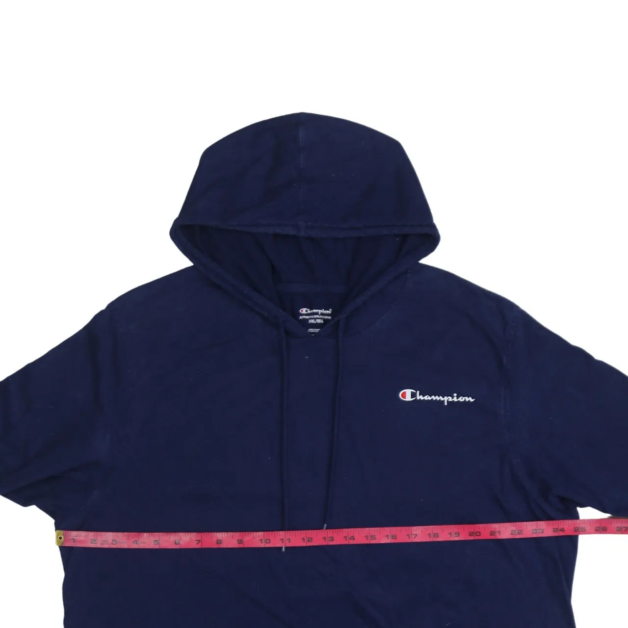 Champion Navy Blue Hoodie Men's XXLarge Embroidered Chest Logo Front Pocket Pullover Sweatshirt sold by Vintage Club product image thumbnail 5