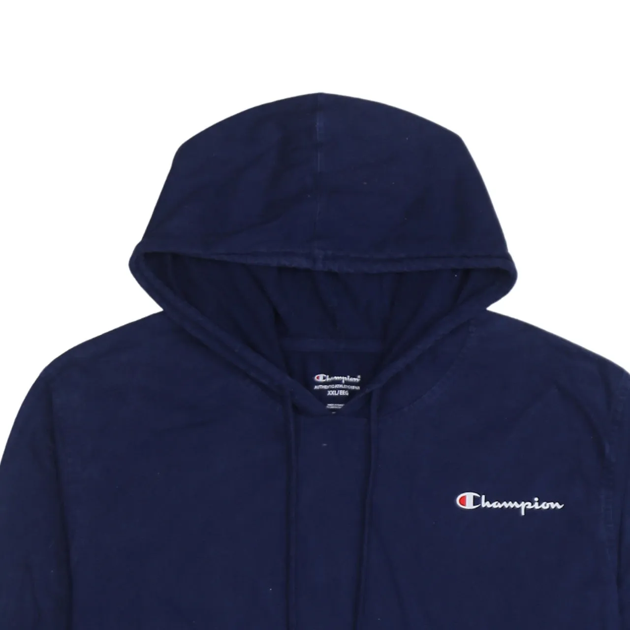 Champion Navy Blue Hoodie Men's XXLarge Embroidered Chest Logo Front Pocket Pullover Sweatshirt sold by Vintage Club product image thumbnail 3