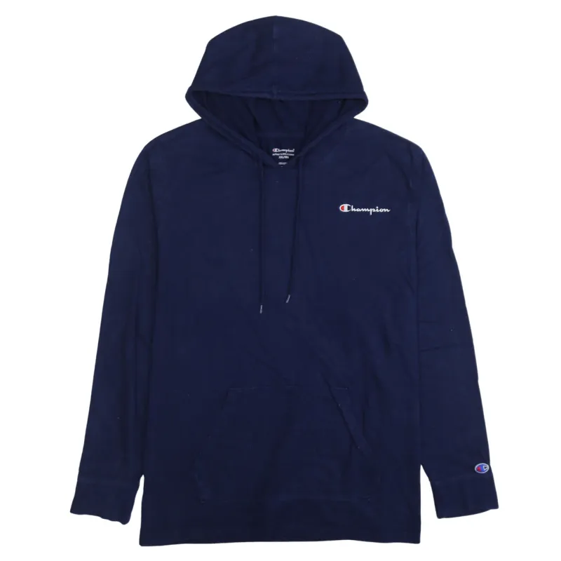 Champion 90's Drawstring Pockets Pullover Hoodie XXLarge (2XL) Navy Blue sold by Vintage Club
