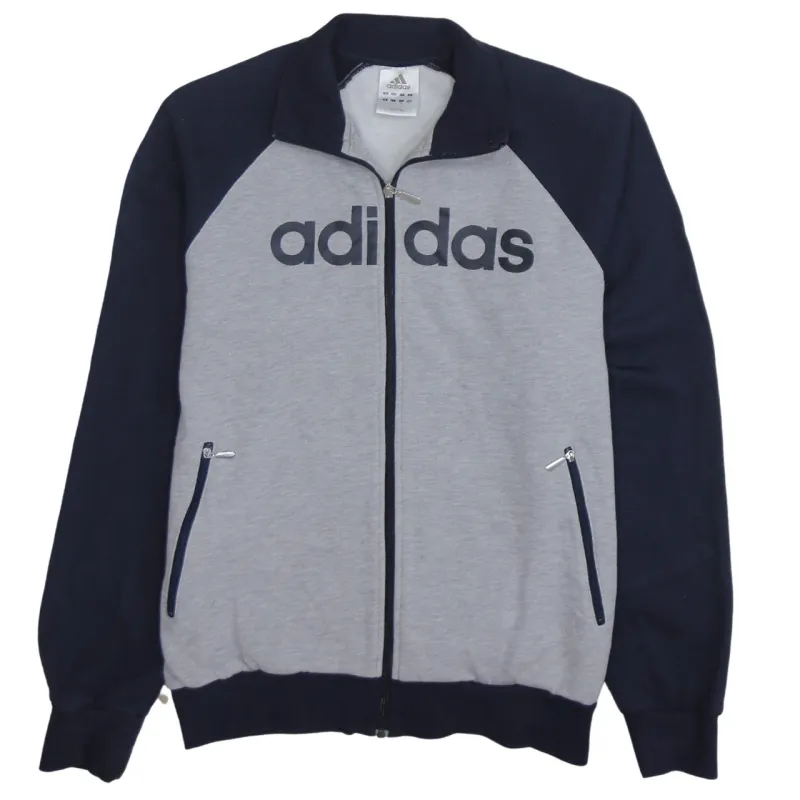 Adidas 90's Spellout Full Zip Up Sweatshirt Large Black sold by Vintage Club