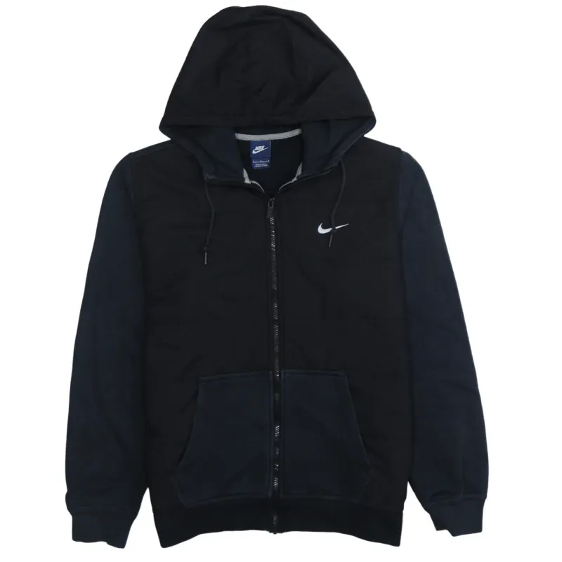 Nike 90's Swoosh Full Zip Up Hoodie Large Black sold by Vintage Club