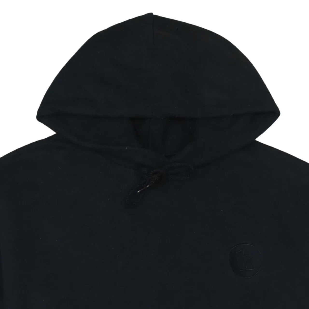 Champion 90's Drawstring Pockets Pullover Hoodie Large Black sold by Vintage Club product image thumbnail 3