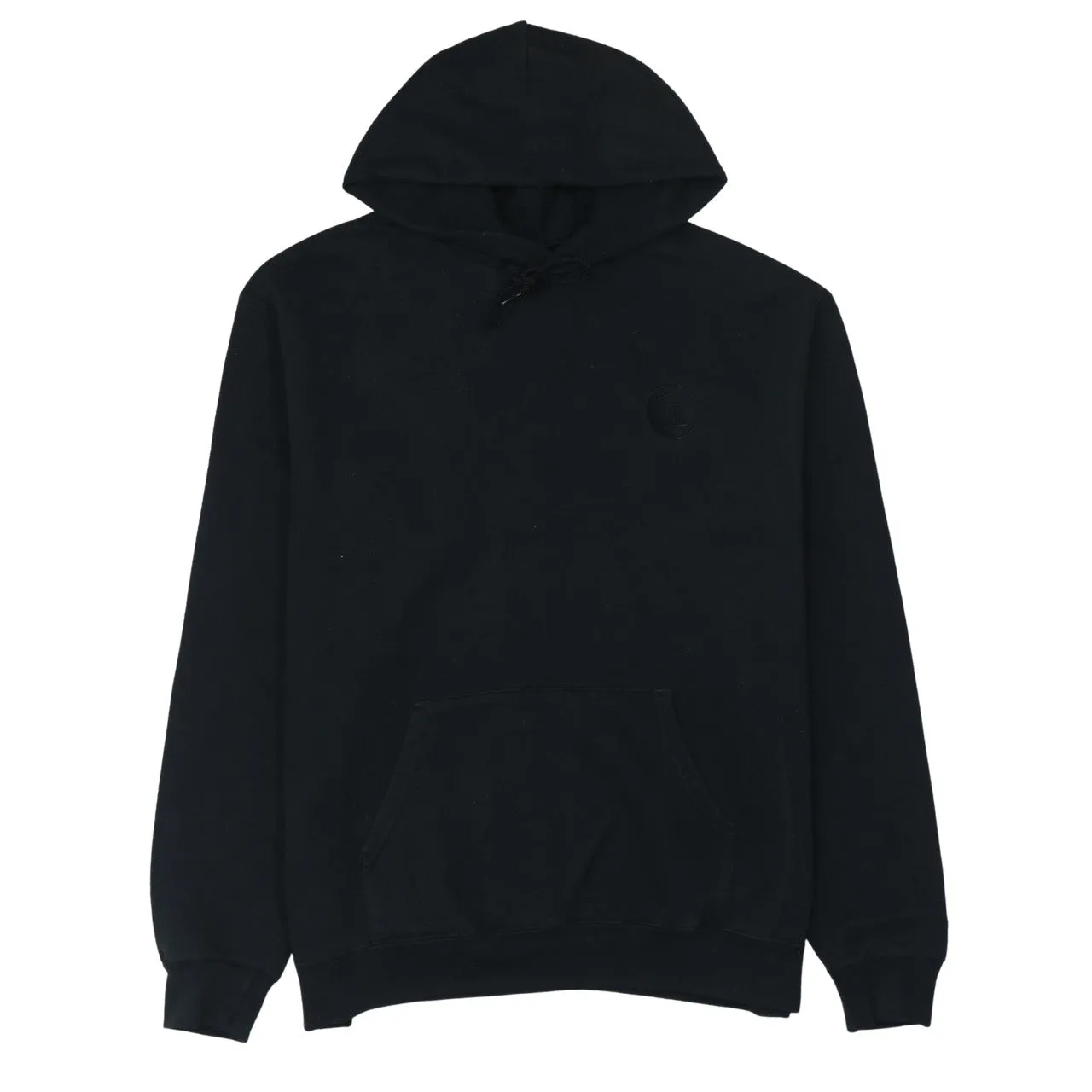 Champion 90's Drawstring Pockets Pullover Hoodie Large Black sold by Vintage Club