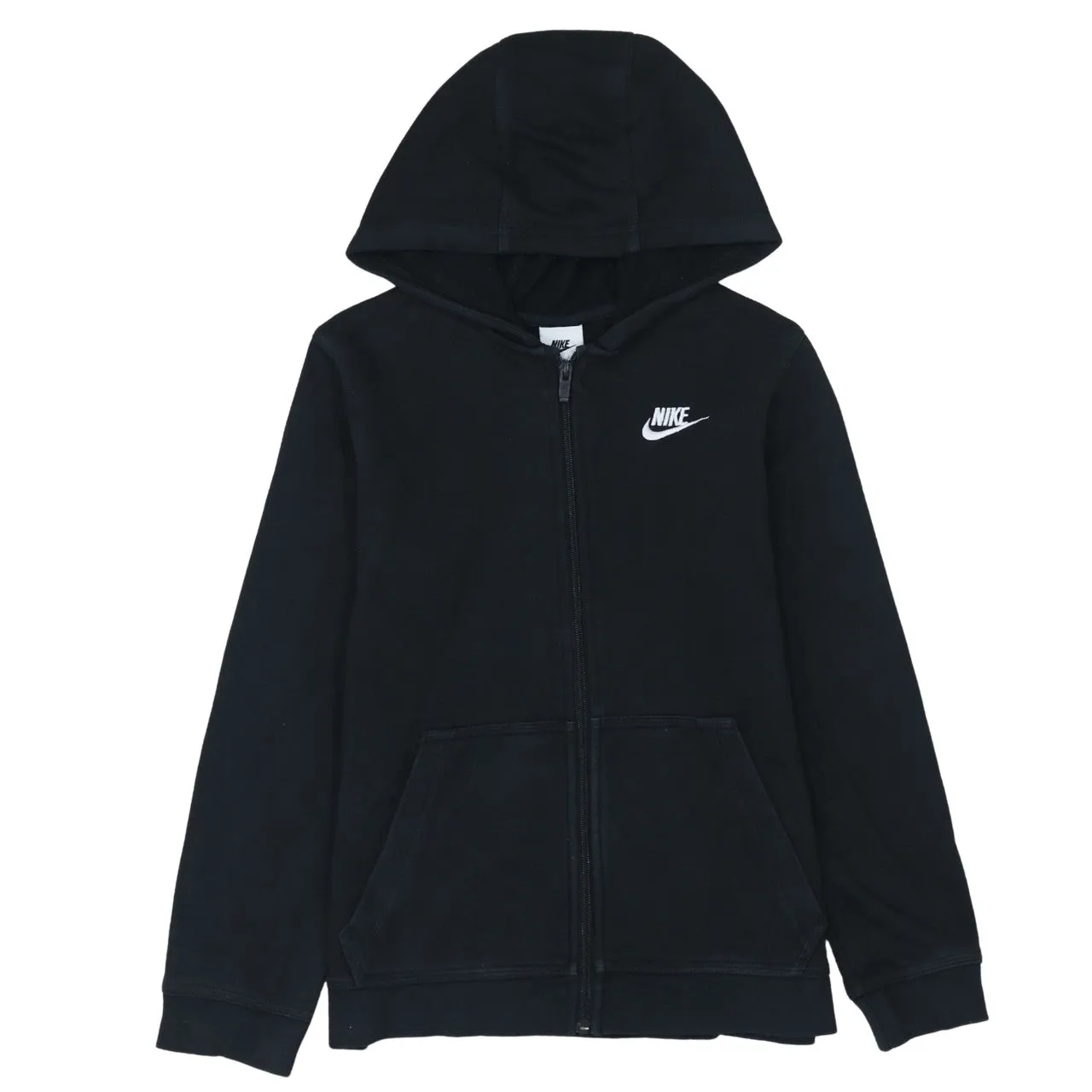 Nike 90's Swoosh Full Zip Up Hoodie Large Black sold by Vintage Club