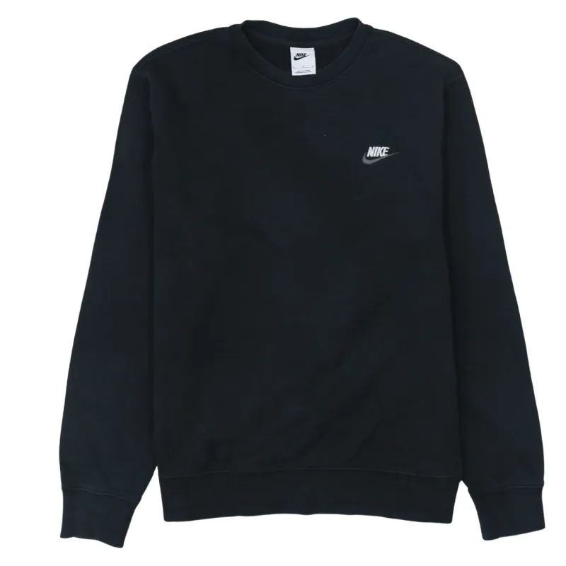 Nike 90's Swoosh Crew Neck Sweatshirt Medium Black made by Nike