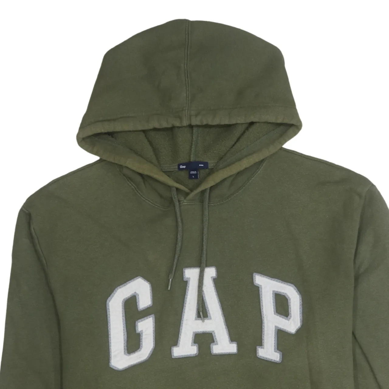 Gap 90's Spellout Pullover Hoodie Large Green sold by Vintage Club product image thumbnail 3