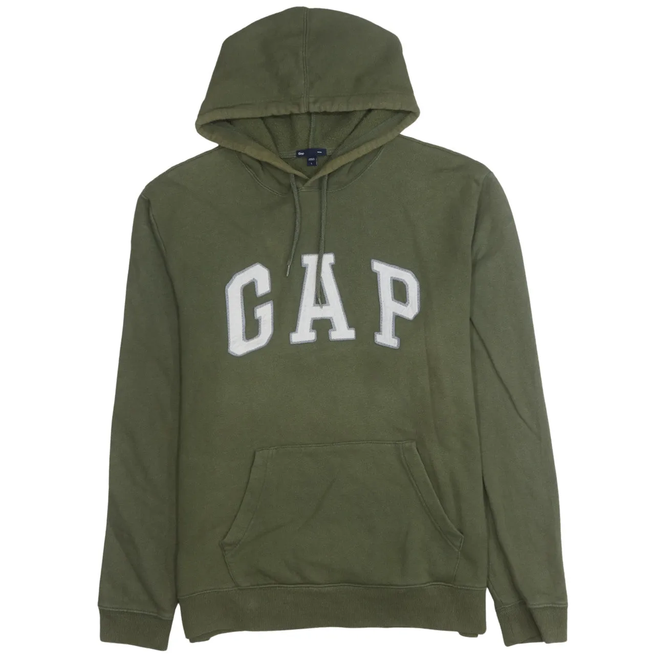 Gap 90's Spellout Pullover Hoodie Large Green sold by Vintage Club