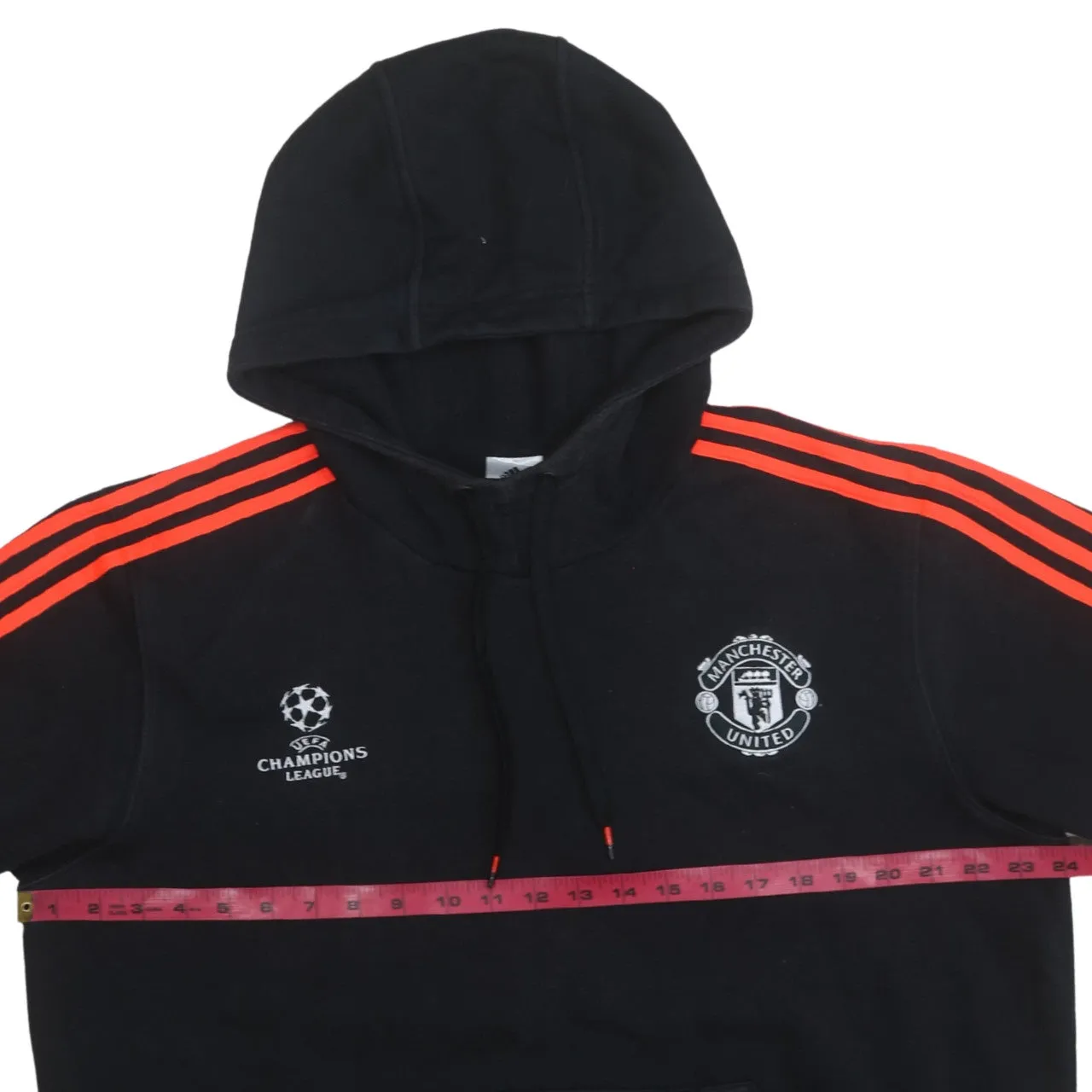 Adidas 90's Manchester United Football Club Pullover Hoodie XLarge Black sold by Vintage Club product image thumbnail 5