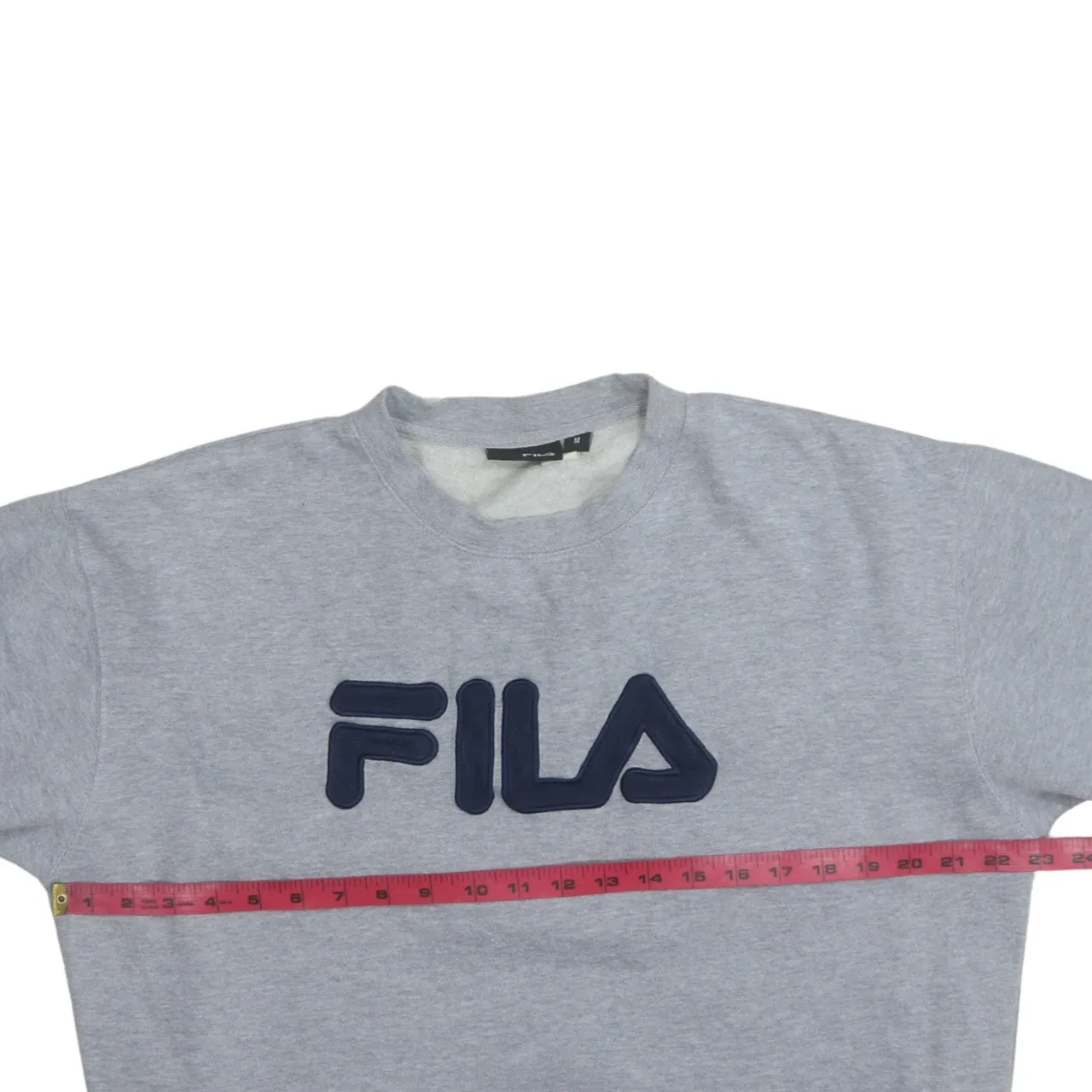 Fila 90's Spellout Crew Neck Sweatshirt Medium Grey sold by Vintage Club product image thumbnail 5