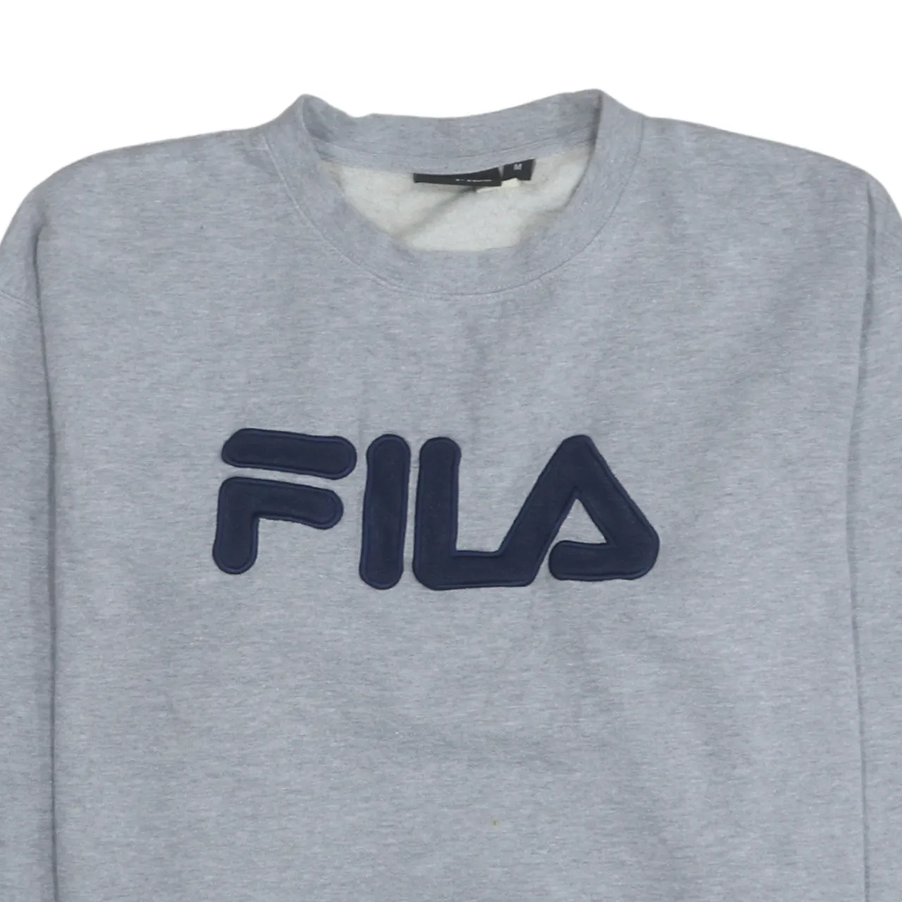 Fila 90's Spellout Crew Neck Sweatshirt Medium Grey sold by Vintage Club product image thumbnail 3