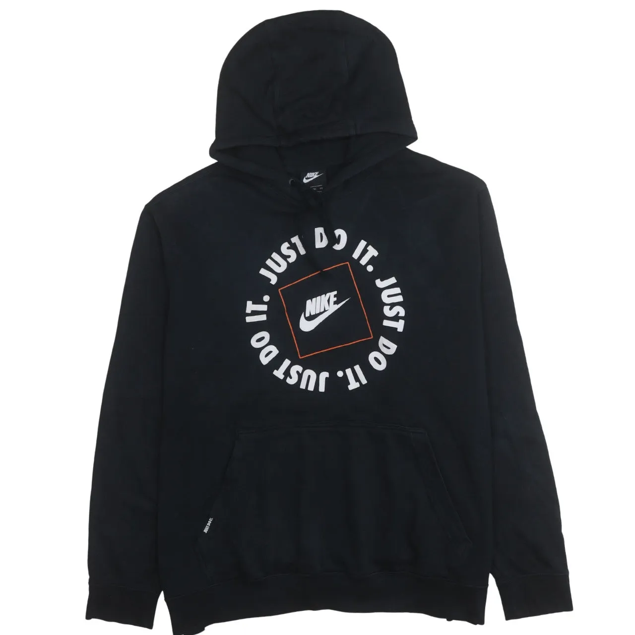 Nike 90's Center Middle Swoosh Pullover Hoodie XXLarge (2XL) Black sold by Vintage Club