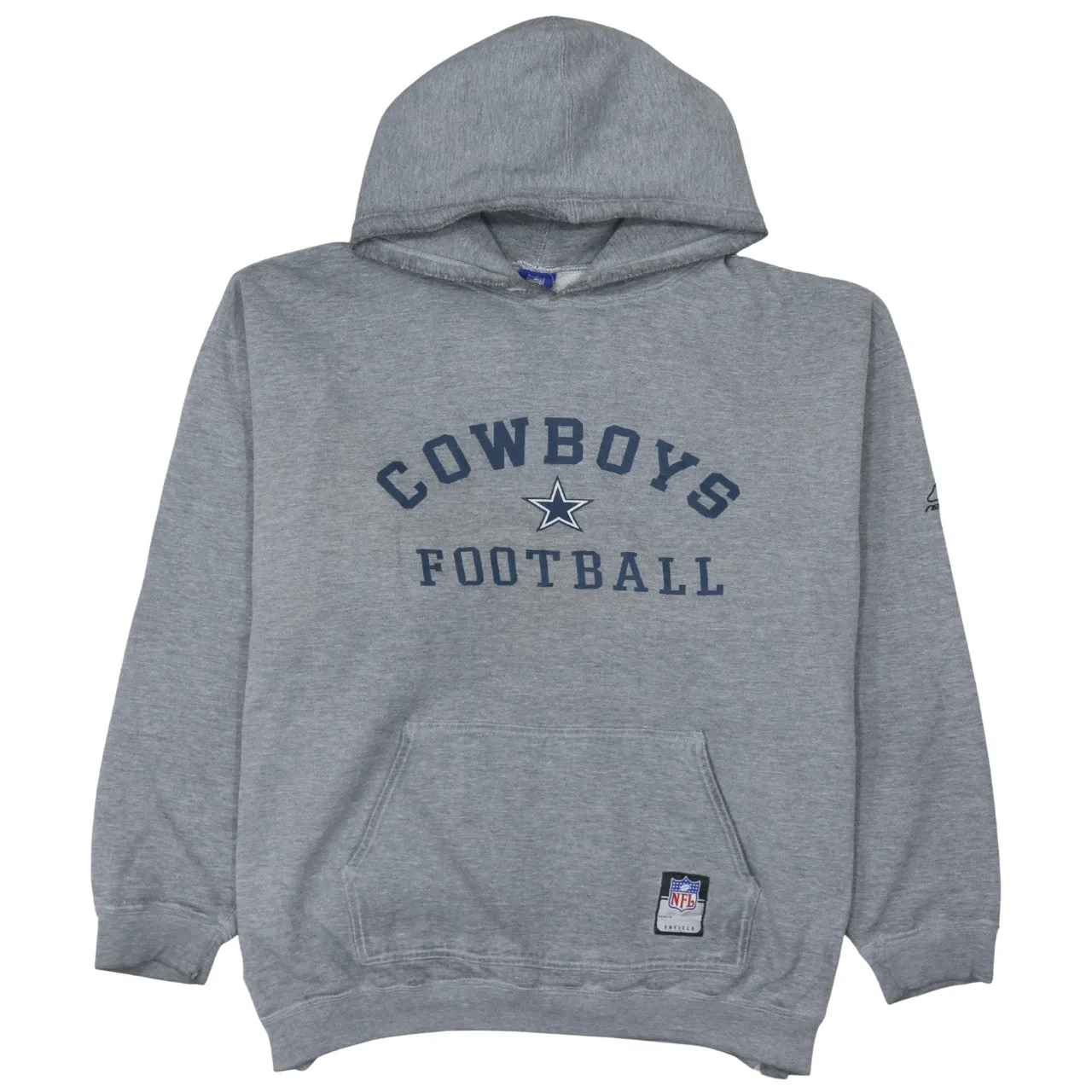 NFL 90's Cowboys Football Pullover Hoodie XLarge Grey sold by Vintage Club