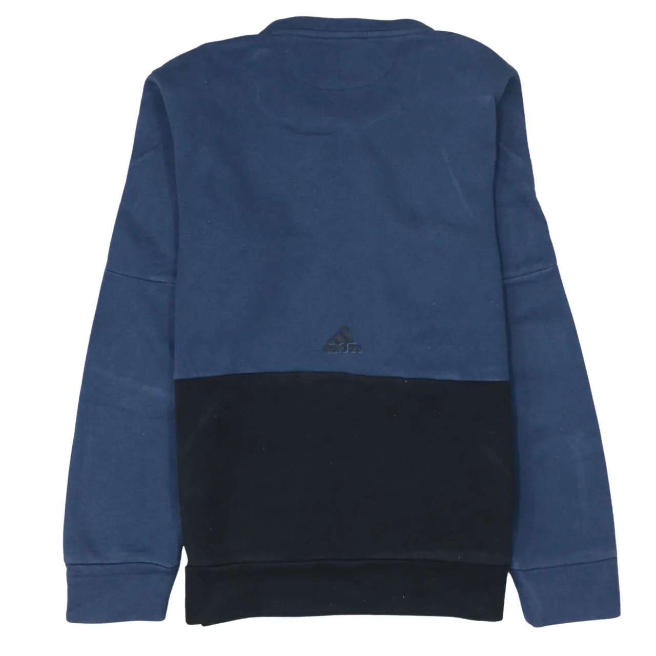 Adidas 90's Spellout Crew Neck Sweatshirt Small Navy Blue sold by Vintage Club product image thumbnail 2