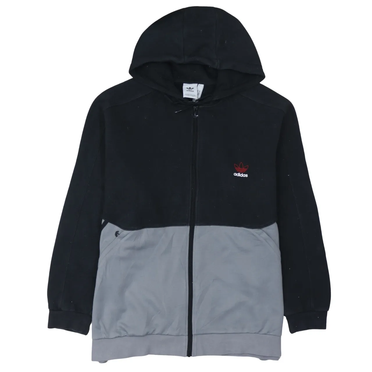 Adidas 90's Lightweight Full Zip Up Hoodie XXLarge (2XL) Black sold by Vintage Club