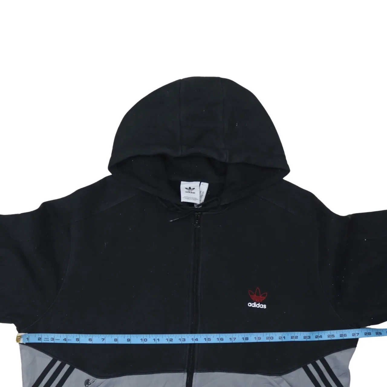 Adidas 90's Lightweight Full Zip Up Hoodie XXLarge (2XL) Black sold by Vintage Club product image thumbnail 5