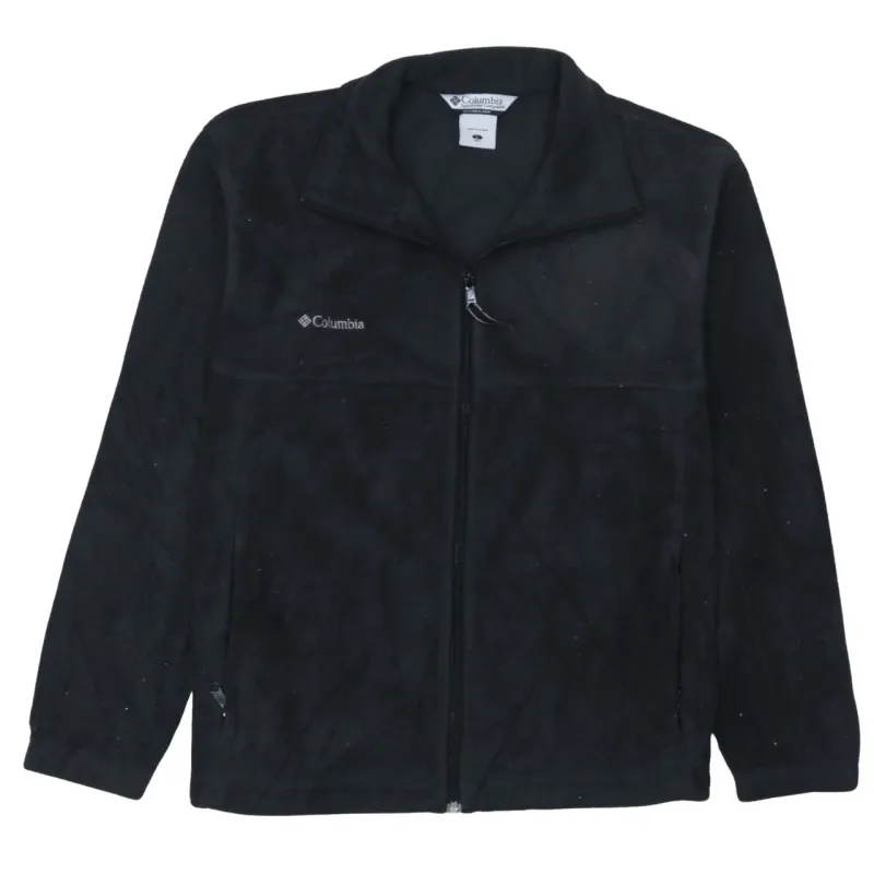 Columbia 90's Hiking Warm Full Zip Up Fleece Jumper Large Black made by Columbia