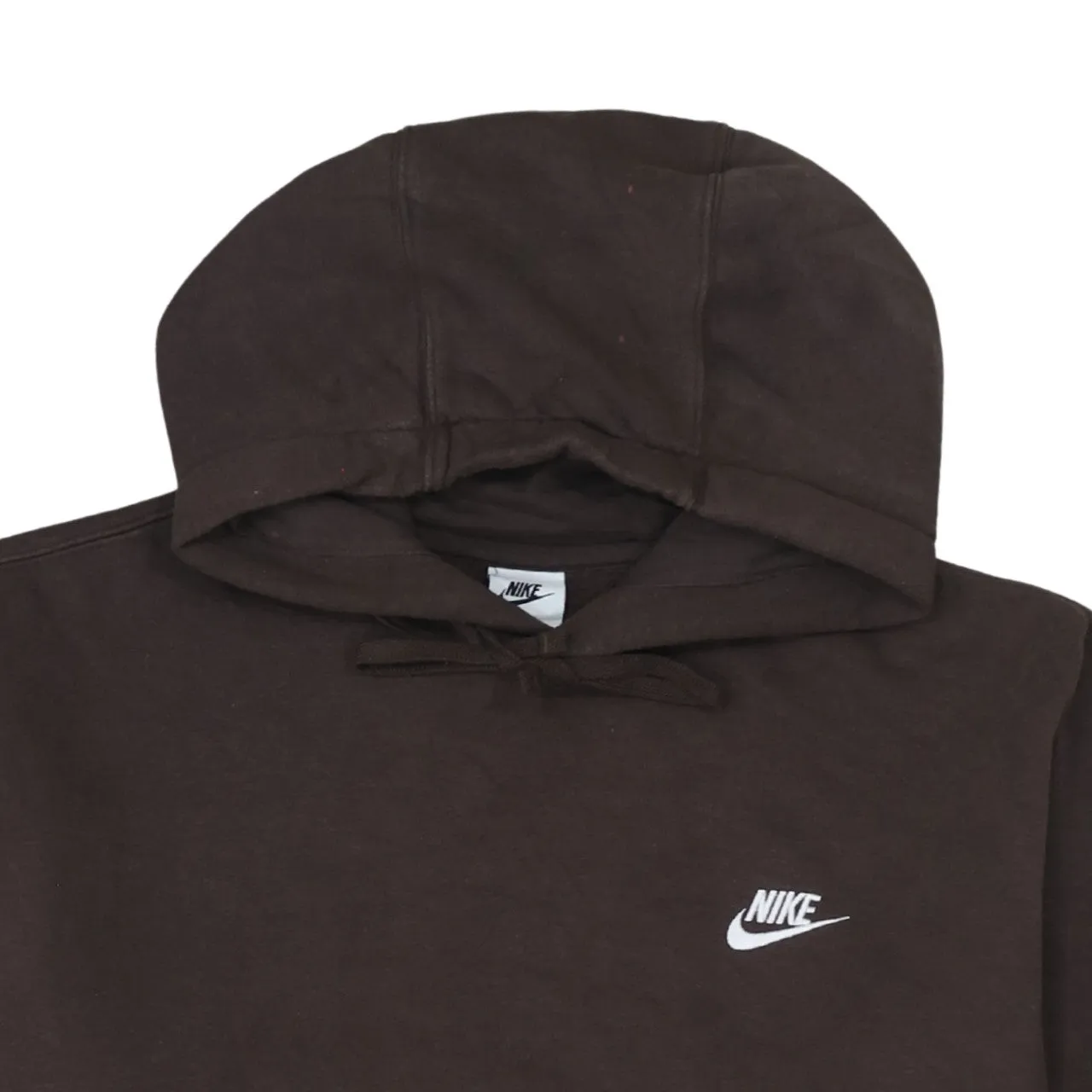 Nike 90's Swoosh Pullover Hoodie Large Brown sold by Vintage Club product image thumbnail 3