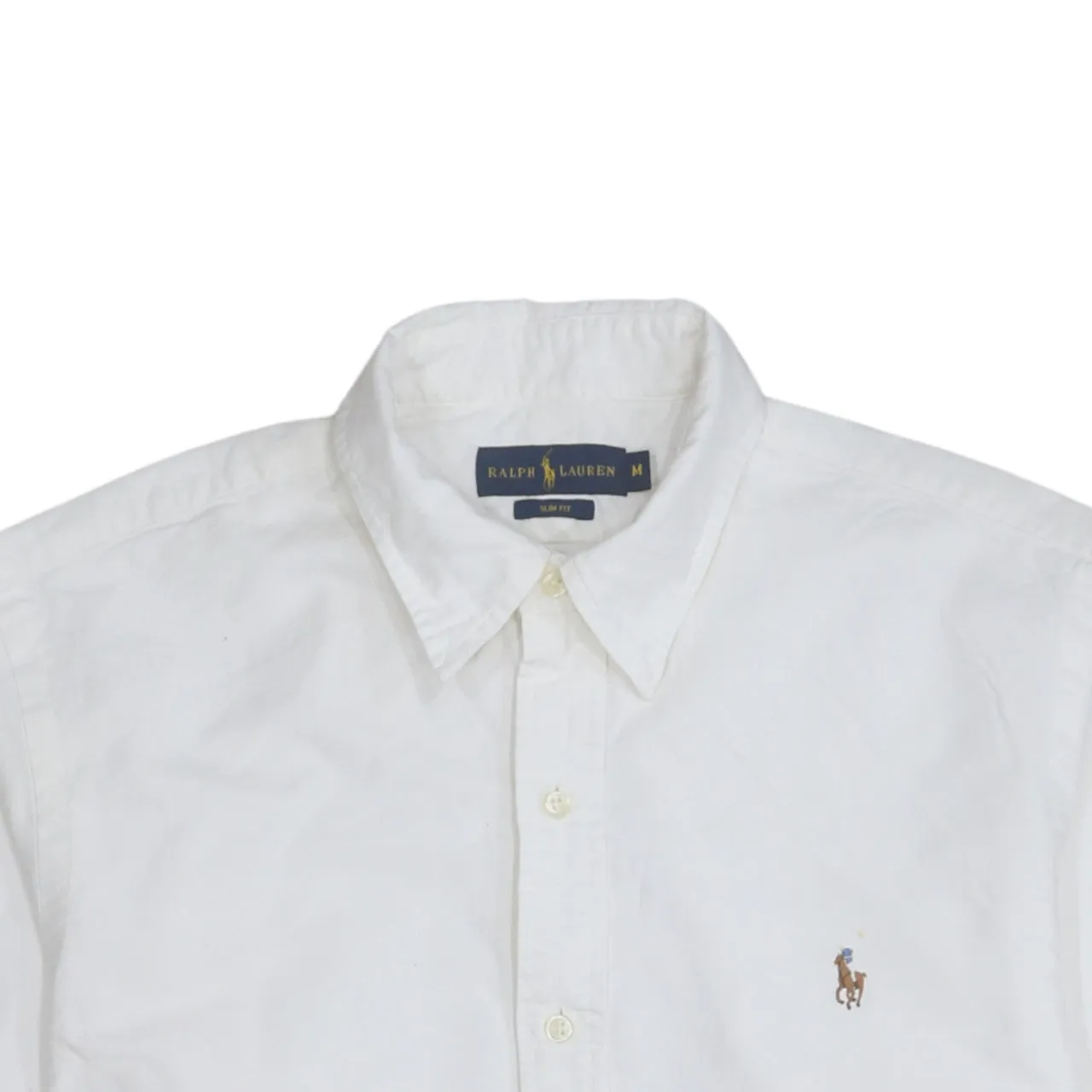 Polo Ralph Lauren 90's Long Sleeve Button Up Shirt Medium White sold by Vintage Club product image thumbnail 3
