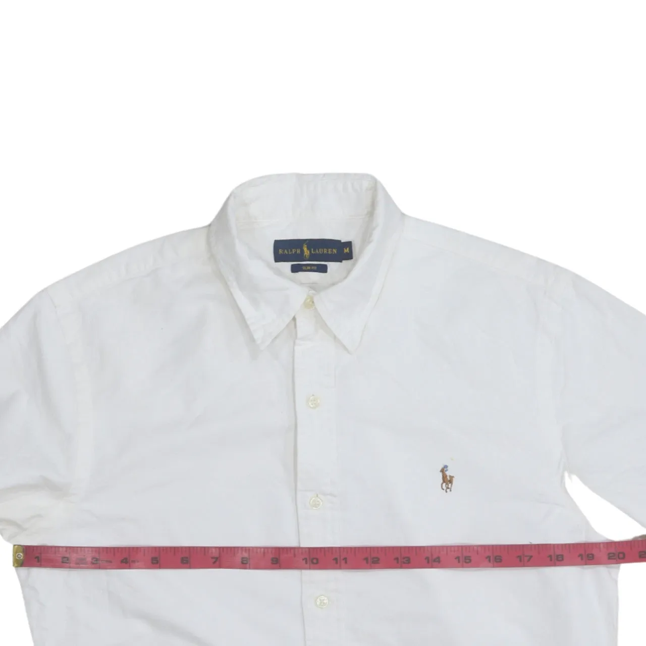 Polo Ralph Lauren 90's Long Sleeve Button Up Shirt Medium White sold by Vintage Club product image thumbnail 5