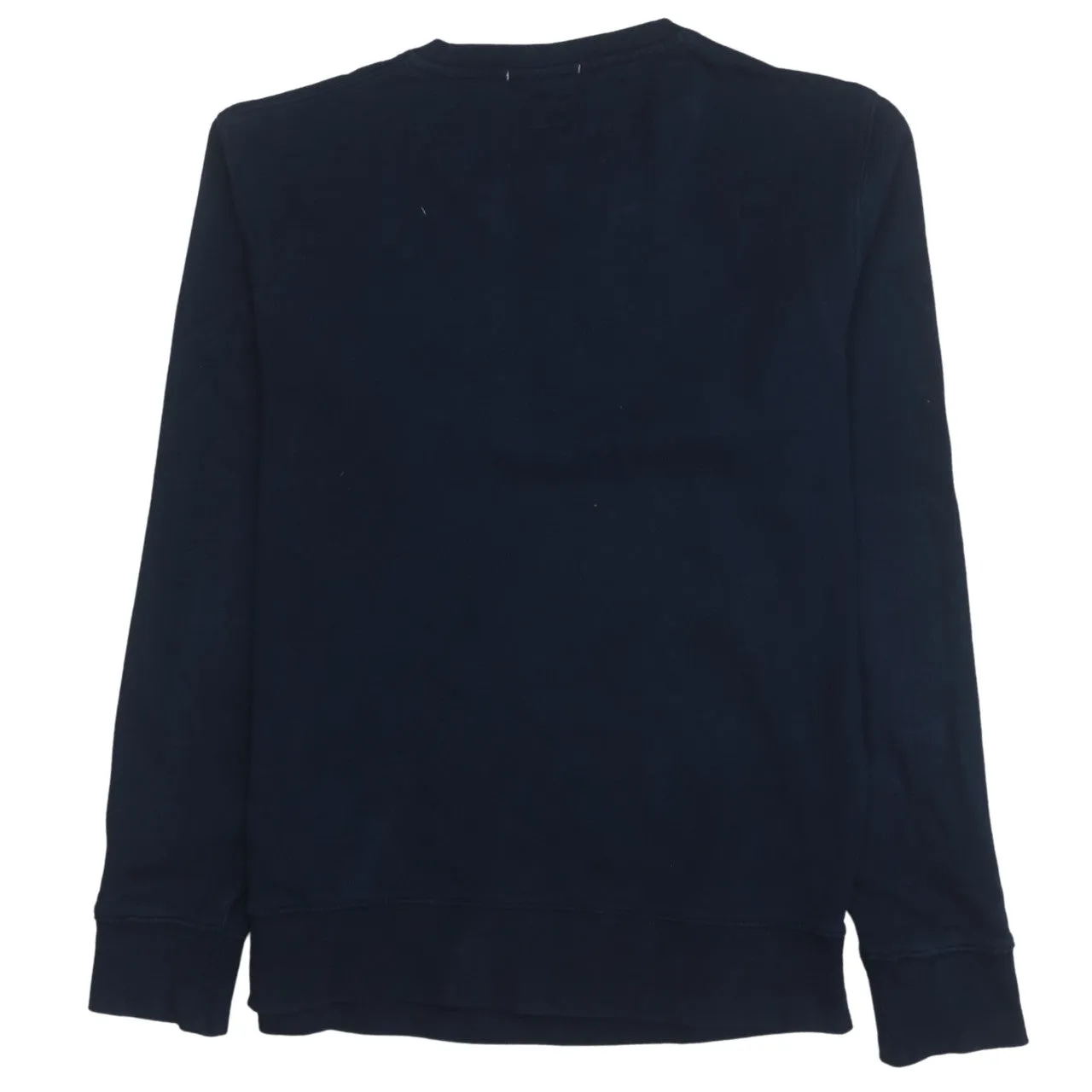 Wrangler Navy Blue Sweatshirt Men's Medium Printed Logo Crewneck Pullover Fleece Top sold by Vintage Club product image thumbnail 2