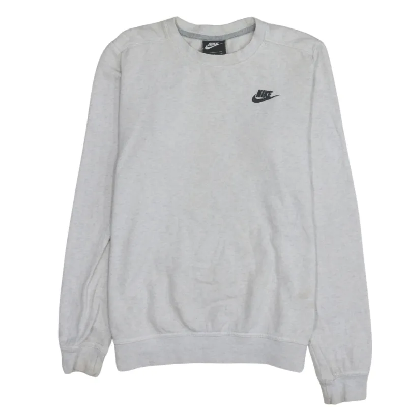 Nike 90's Swoosh Crew Neck Sweatshirt Small Grey sold by Vintage Club