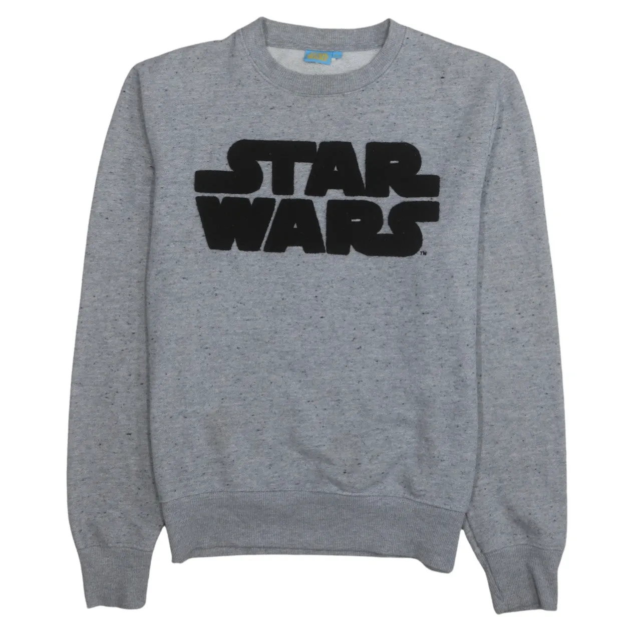 Star Wars 90's Spellout Crew Neck Sweatshirt Medium Grey sold by Vintage Club