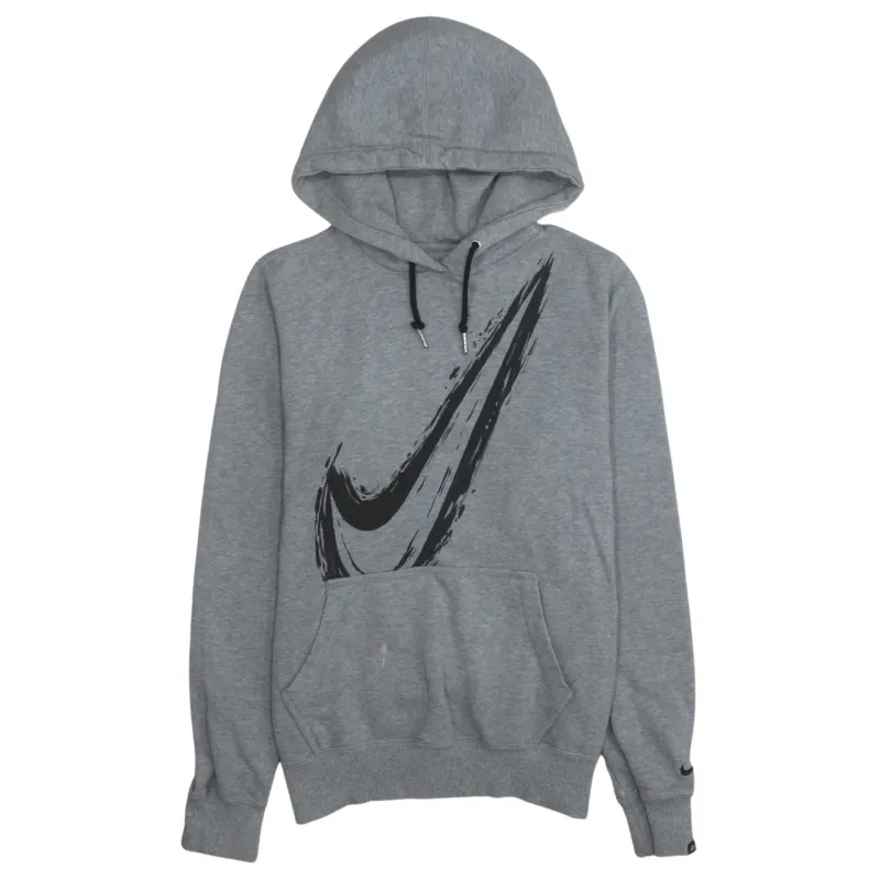 Nike 90's Center Middle Swoosh Pullover Hoodie Medium Grey sold by Vintage Club