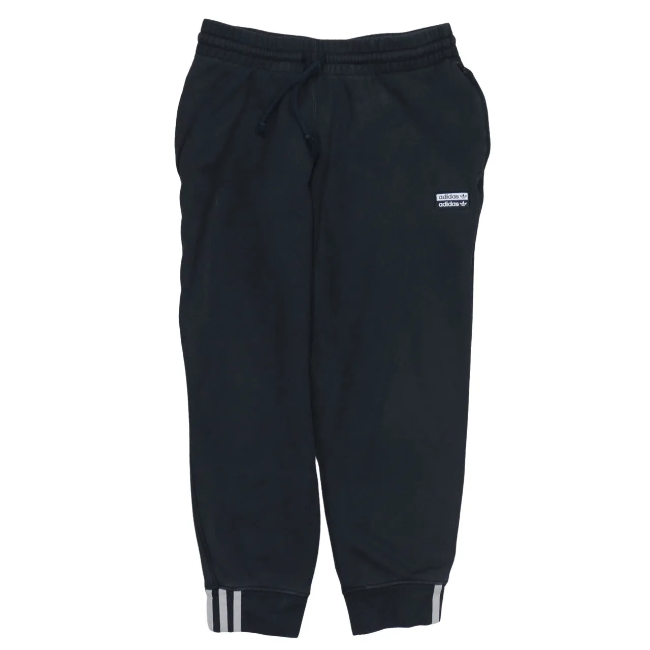 Adidas 90's Rib Cuff Casual Joggers / Sweatpants Medium Black sold by Vintage Club