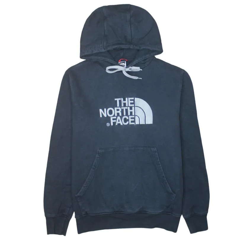 The North Face 90's Spellout Pullover Hoodie Medium Navy Blue sold by Vintage Club