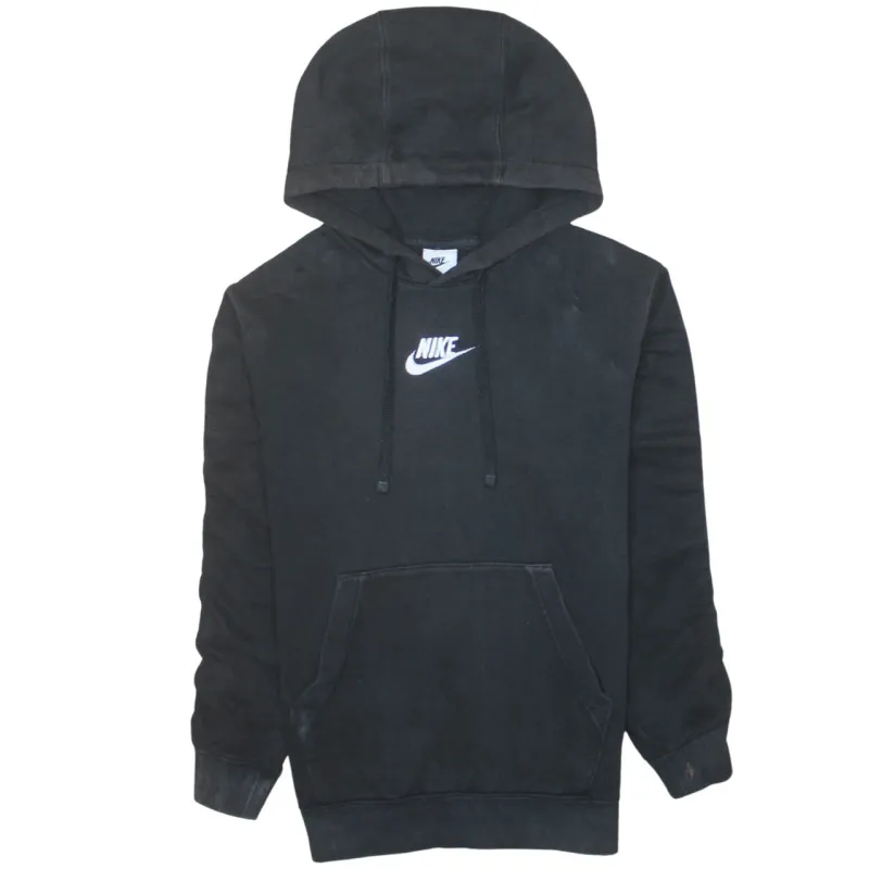 Nike 90's Center Middle Swoosh Pullover Hoodie XSmall Black sold by Vintage Club