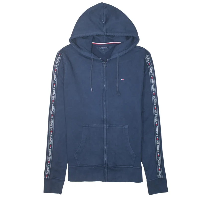 Tommy Hilfiger 90's Lightweight Full Zip Up Hoodie Large Navy Blue sold by Vintage Club