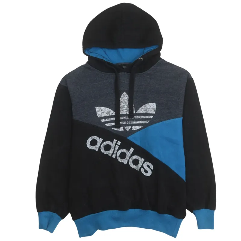 Adidas 90's Spellout Pullover Hoodie Small Black sold by Vintage Club