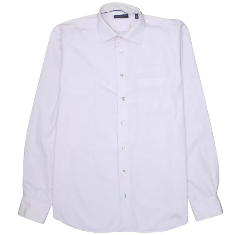 Tommy Hilfiger 90's Long Sleeve Button Up Shirt Medium  Pink sold by Vintage Club