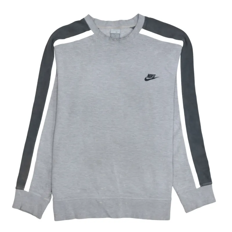 Nike 90's Swoosh Crew Neck Sweatshirt Large Grey sold by Vintage Club