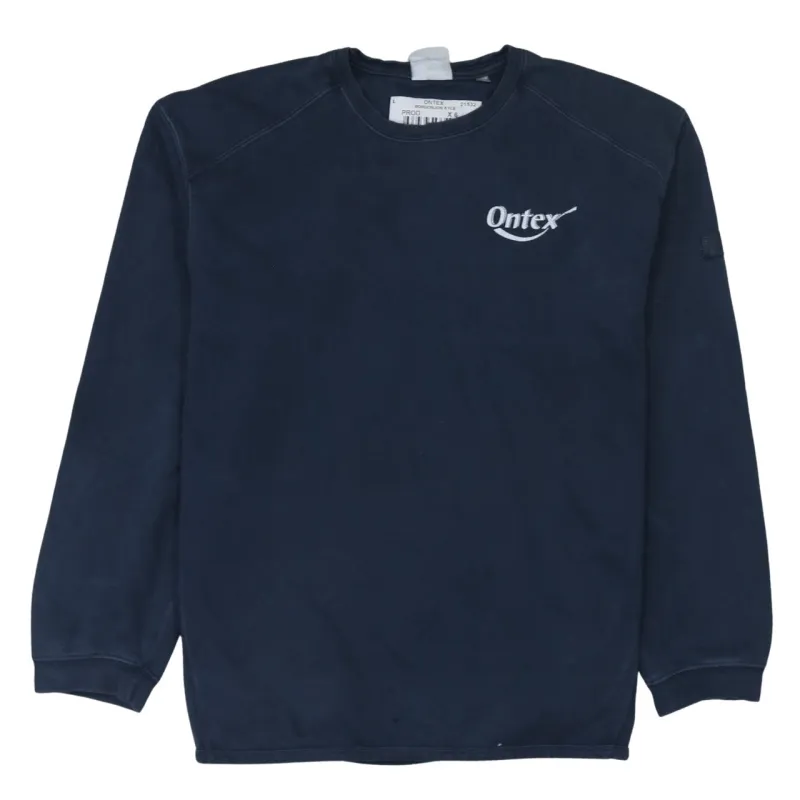 Russell Athletic Navy Blue Sweatshirt Men's Large Printed PRIDE Back Logo Crewneck Pullover made by Russell Athletic