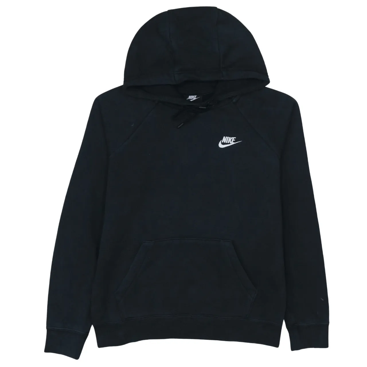 Nike Black Hoodie Men's XSmall Embroidered Swoosh Logo Drawstring Pullover Sweatshirt sold by Vintage Club