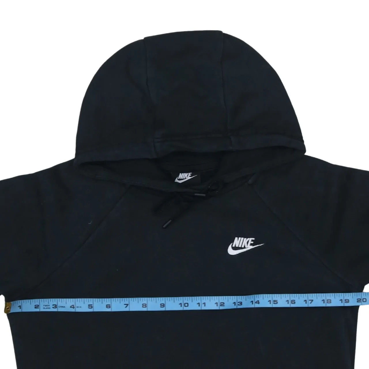 Nike Black Hoodie Men's XSmall Embroidered Swoosh Logo Drawstring Pullover Sweatshirt sold by Vintage Club product image thumbnail 5