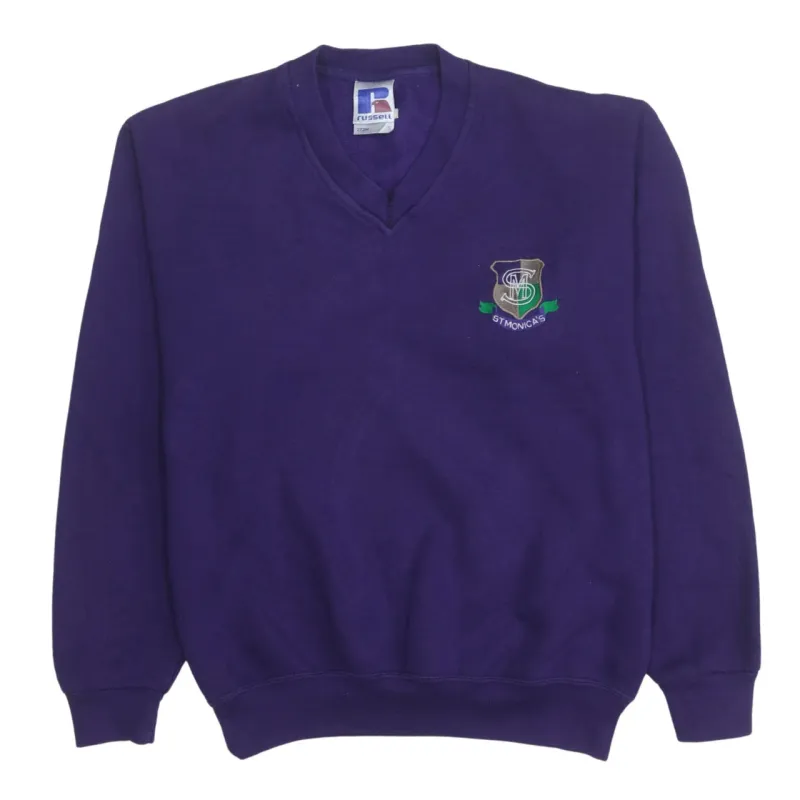 Russell Athletic 90's Lightweight V Neck Sweatshirt Small Purple sold by Vintage Club