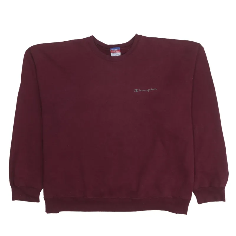Champion 90's Lightweight Crew Neck Sweatshirt XXLarge (2XL) Burgundy Red sold by Vintage Club