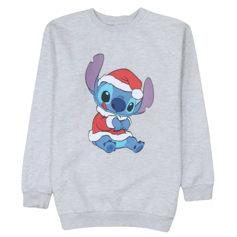 Disney 90's Stitch Crew Neck Sweatshirt Small  Grey sold by Vintage Club