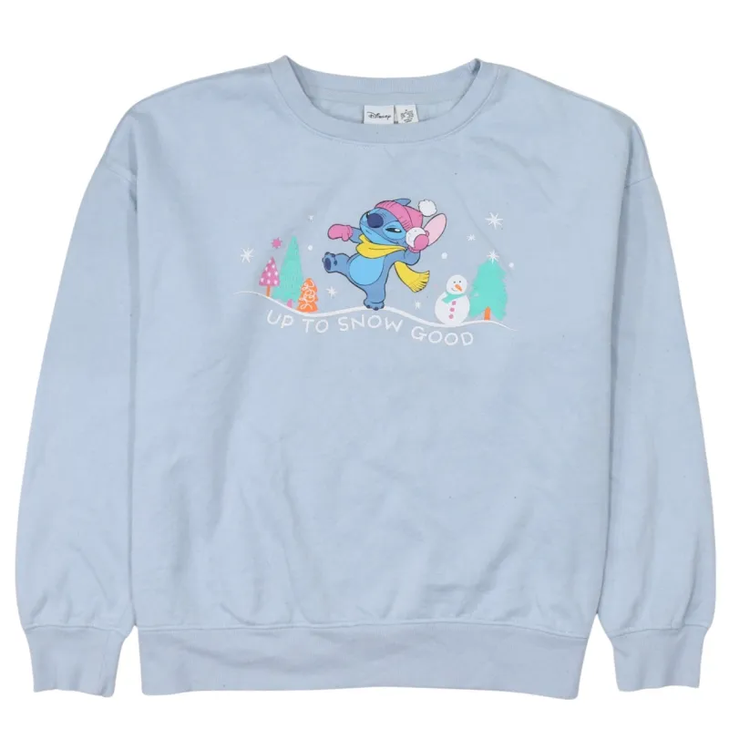 Disney 90's Stitch Crew Neck Sweatshirt Medium Purple sold by Vintage Club