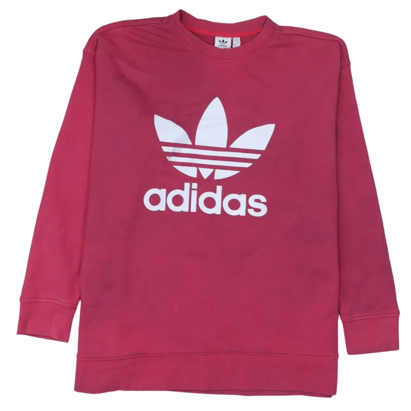 Adidas 90's Spellout Crew Neck Sweatshirt XXLarge (2XL) Pink sold by Vintage Club
