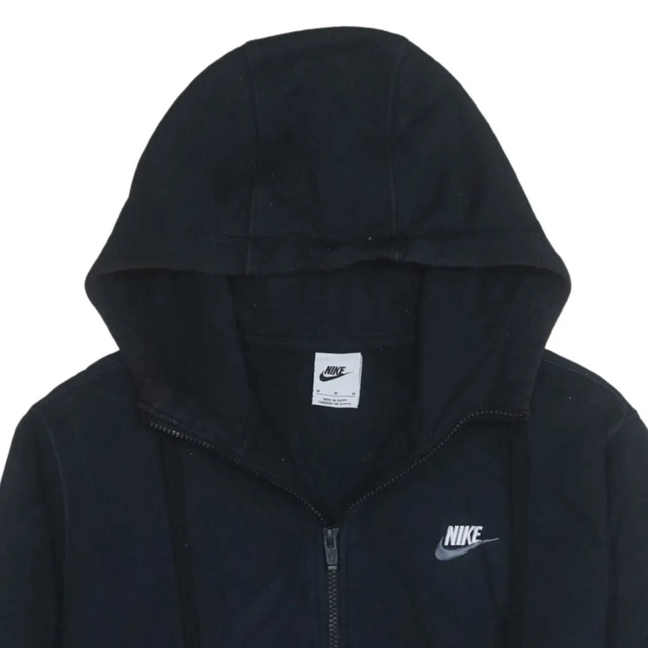 Nike 90's Swoosh Full Zip Up Hoodie Medium Black sold by Vintage Club product image thumbnail 3