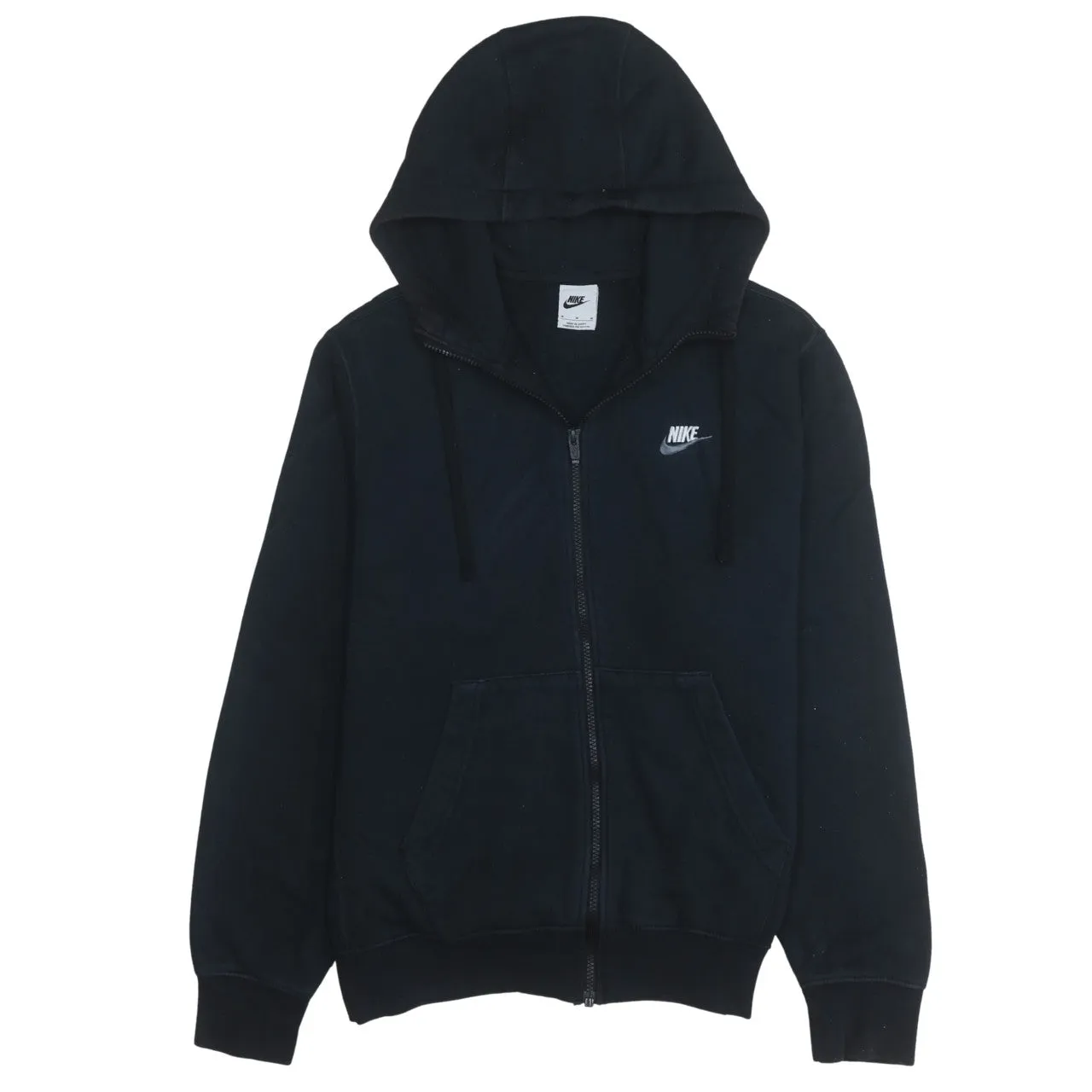 Nike 90's Swoosh Full Zip Up Hoodie Medium Black sold by Vintage Club