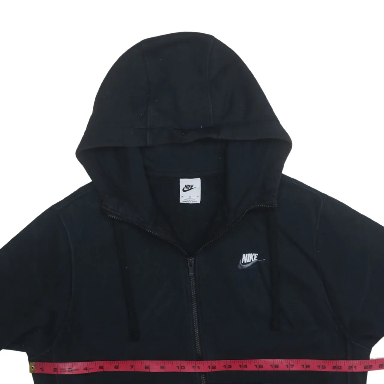 Nike 90's Swoosh Full Zip Up Hoodie Medium Black sold by Vintage Club product image thumbnail 5